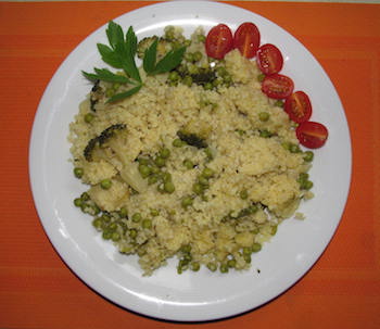 Millet with vegetables